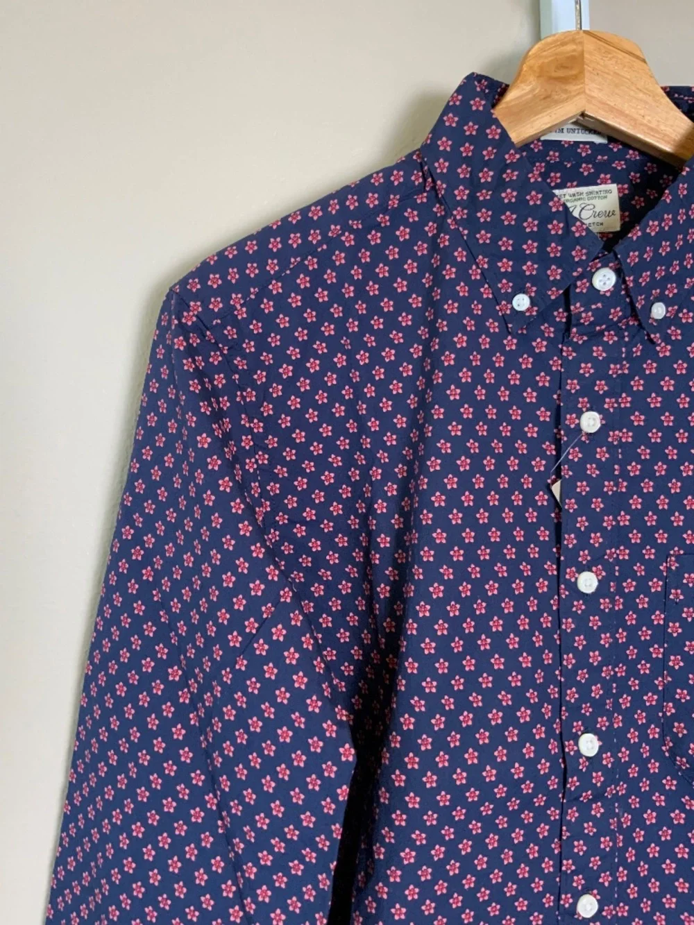 J. Crew Slim Untucked Stretch Secret Wash Cotton Poplin Button Down Shirt
